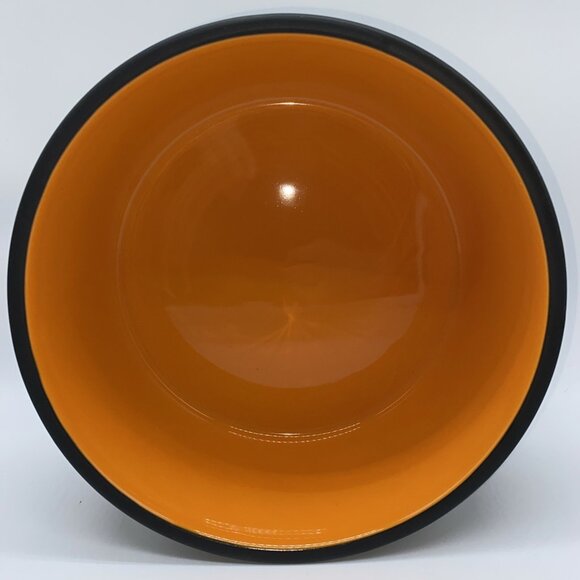 Rae Dunn Howloween XL Dog Pet Food Bowl Black Orange Artisan Collection Magenta - Picture 4 of 10